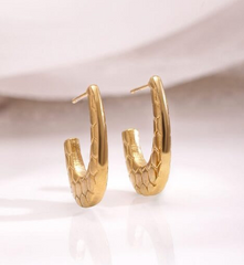18K Gold Platted Dashing Hoops