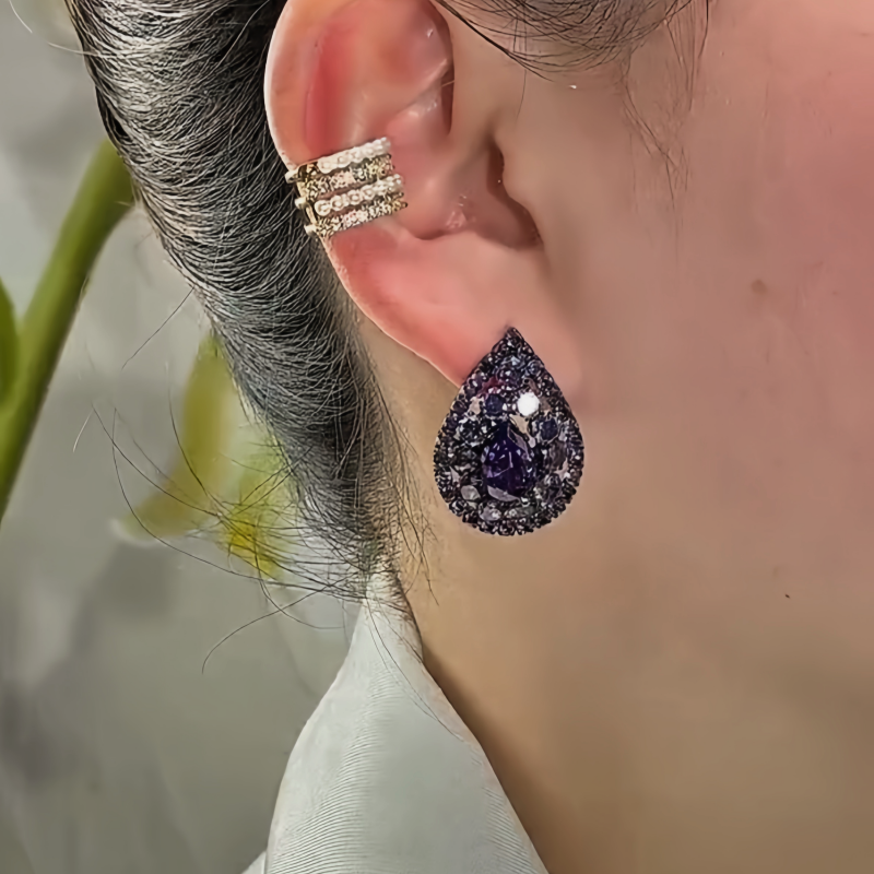 Royal Orchid Earings