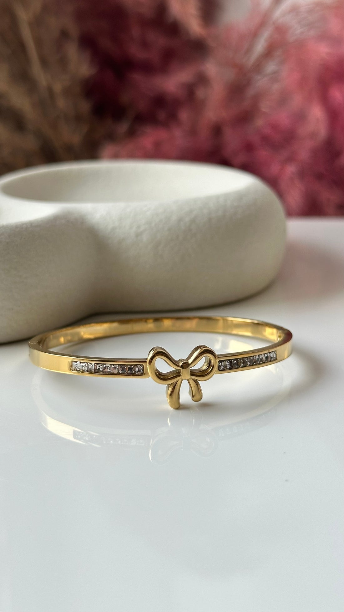 Butterfly Zircon Anti Tarnish Golden Bracelet
