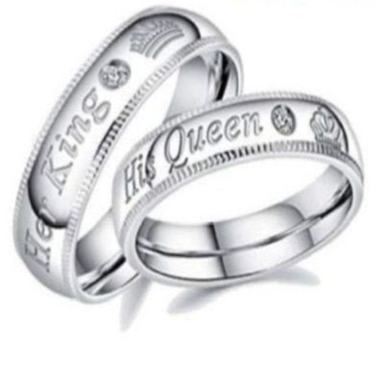 King and Queen couple ring combo