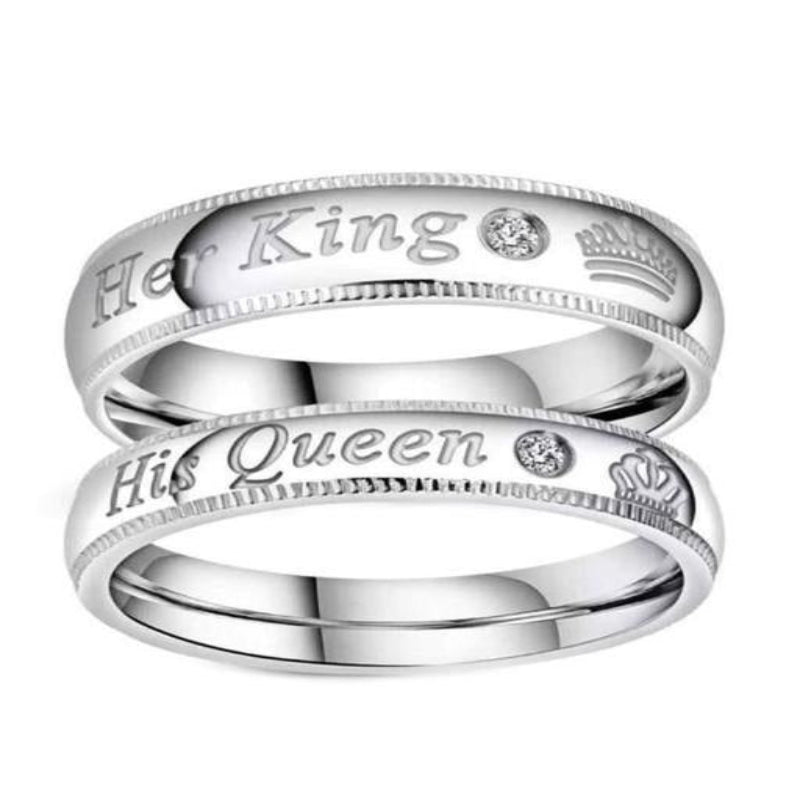 King and Queen couple ring combo