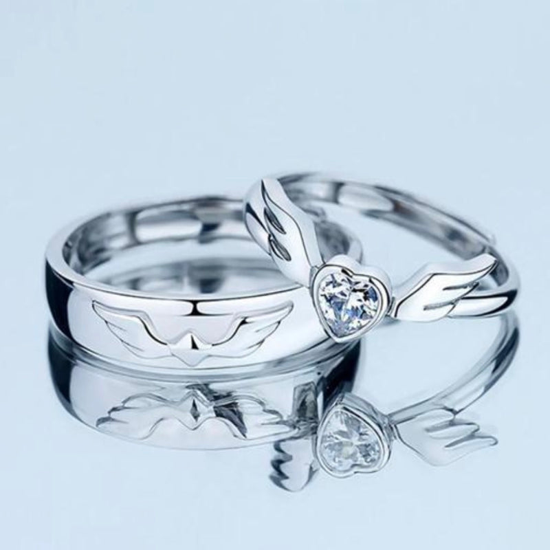 Fantasy Heart Couple Rings Combo