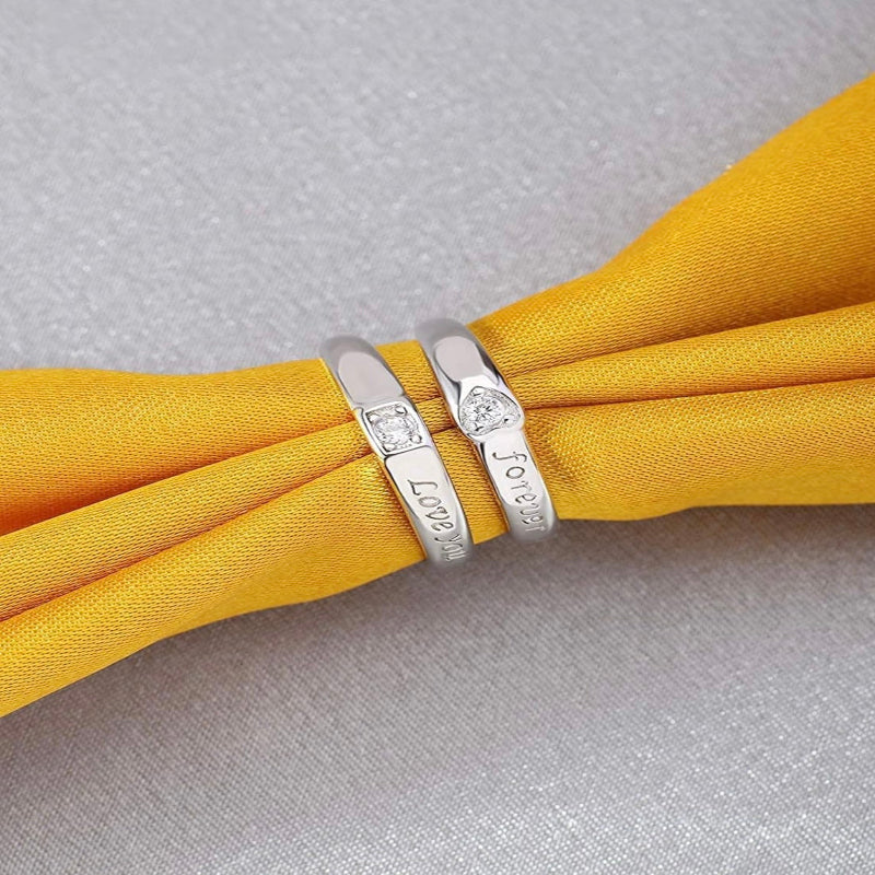 Forever Love Couple Rings Combo