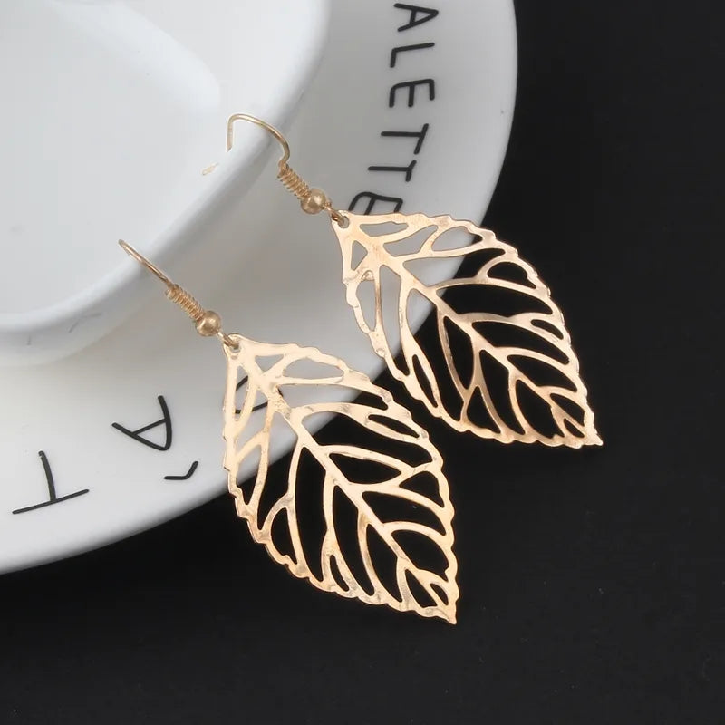 Glittery Leaf Earring